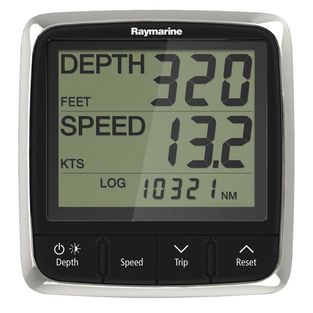 Raymarinei50 SeaTalkng Instruments - Tridata w/Thru-Hull Transducer - Deckhand Marine Supply