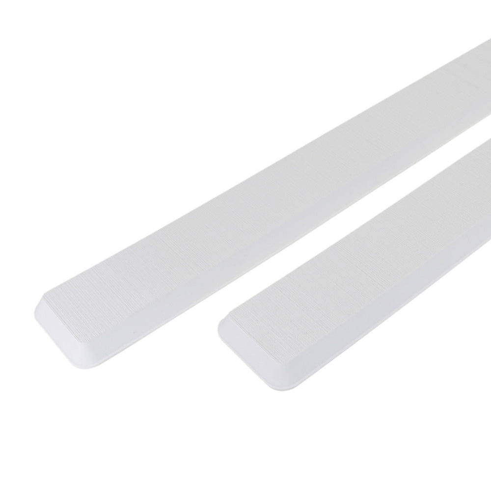 SeaDek Cockpit Coaming Bolster Set (2) - 4" x 39"  20mm Thick - White w/Brushed Texture - Deckhand Marine Supply