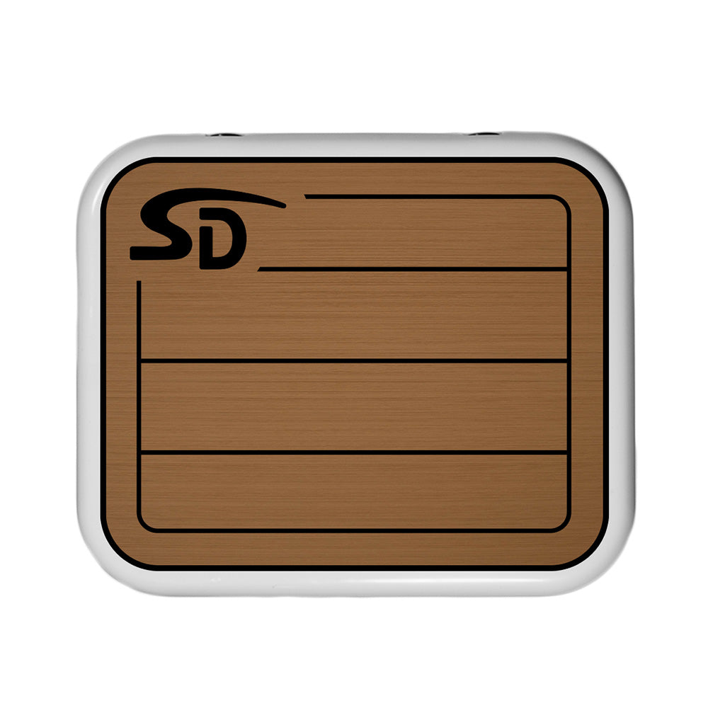 SeaDek YETI Roadie 24 Teak Cooler Pad - 6mm - Mocha/Black - Deckhand Marine Supply