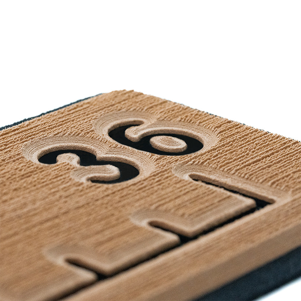 SeaDek 36 Routed Ruler - 6mm - Brushed Texture - Mocha/Black - Deckhand Marine Supply