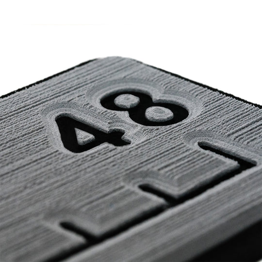 SeaDek 48 Routed Ruler - 6mm - Brushed Texture - Storm Grey/Black - Deckhand Marine Supply