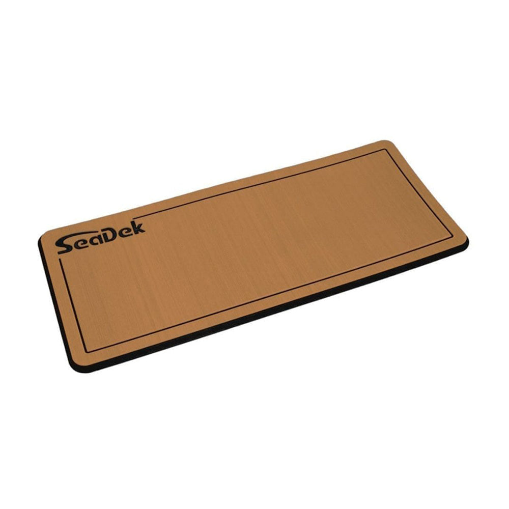 SeaDek 16 x 39" 20mm Dual Density Large Helm Pad w/SeaDek Logo - Brushed Texture - Mocha/Black (406.4mm x 990.6mm x 20mm) - Deckhand Marine Supply