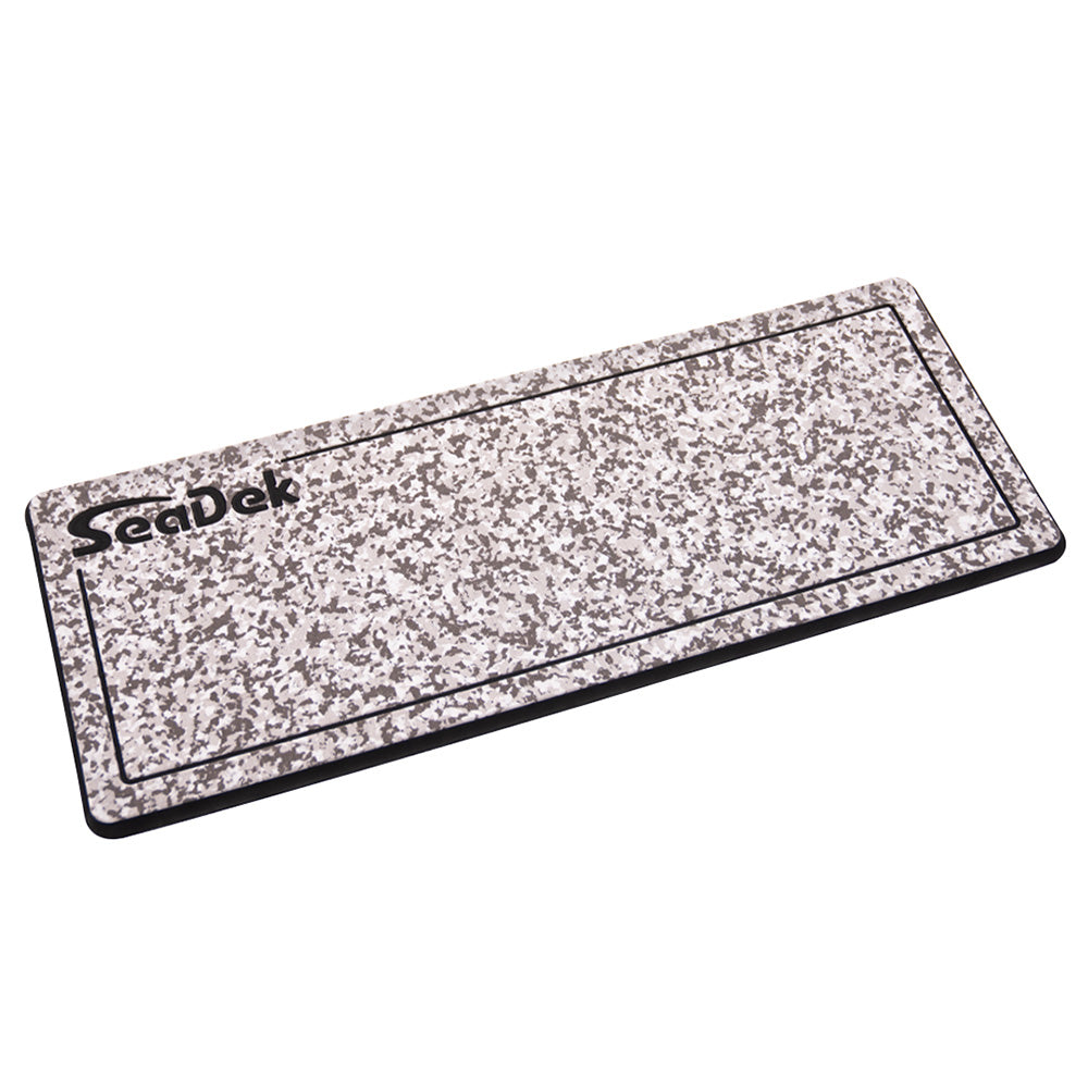 SeaDek 16 x 39" 20mm Dual Density Large Helm Pad w/SeaDek Logo - Brushed Texture - Snow Camo/Black (406.4mm x 990.6mm x 20mm) - Deckhand Marine Supply
