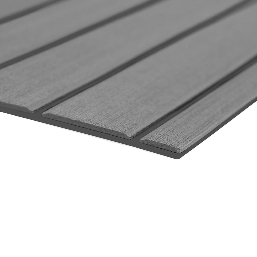 SeaDek 40" x 80" 6mm Teak Full Sheet - Brushed Texture - Storm Grey/Dark Grey (1016mm x 2032mm x 6mm) - Deckhand Marine Supply