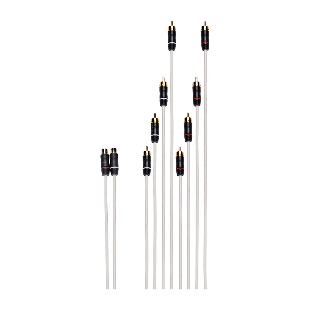 Fusion Performance RCA Cable - Dual Female to 8-Way Male - Deckhand Marine Supply