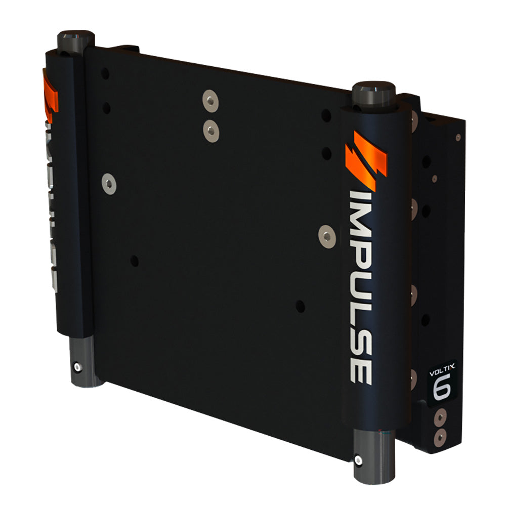 IMPULSE XL 6" Set Back Electric Jack Plate w/Standard Control - Black Anodize - Deckhand Marine Supply