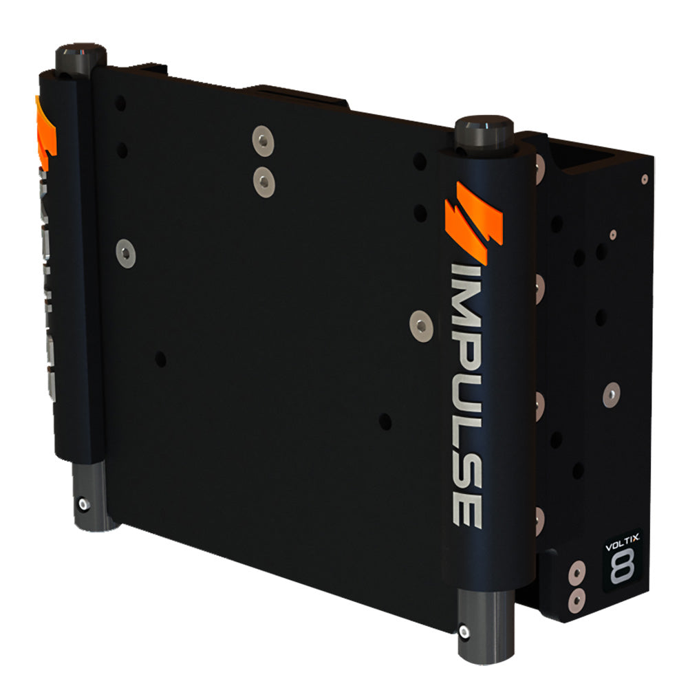 IMPULSE XL 8" Set Back Electric Jack Plate w/Standard Control - Black Anodize - Deckhand Marine Supply