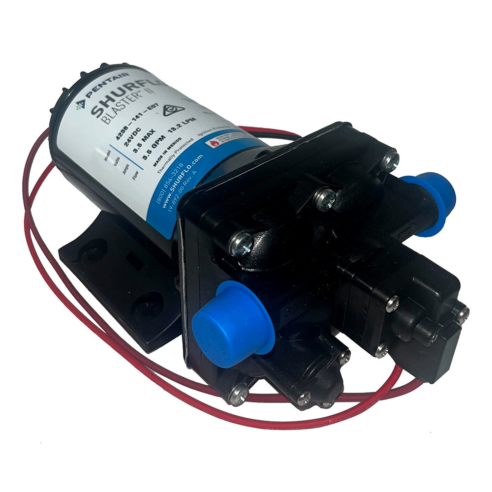 Shurflo by Pentair Blaster II Washdown Pump - 24 VDC - 3.5 GPM - 45 PSI - Deckhand Marine Supply