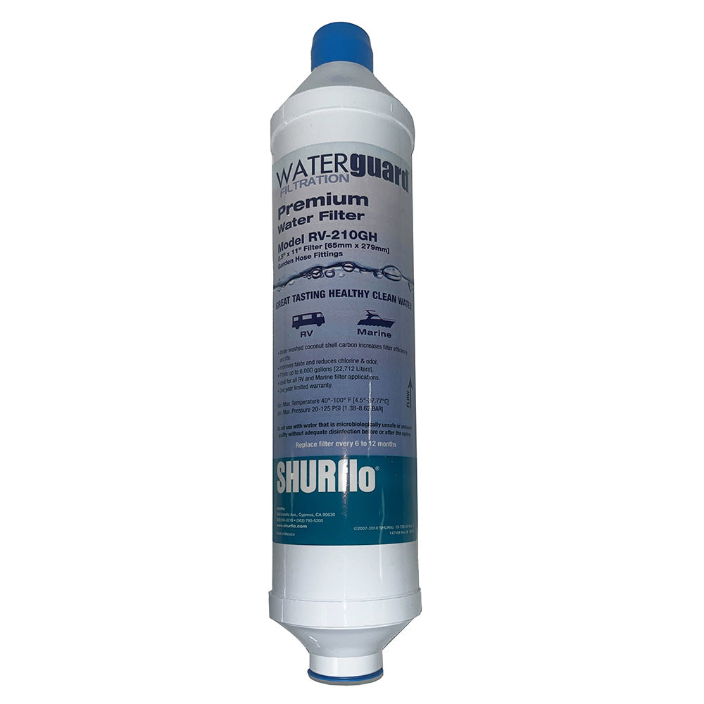 Shurflo by Pentair City Water Entry In-Line Filter w/Garden Hose Ends - Deckhand Marine Supply