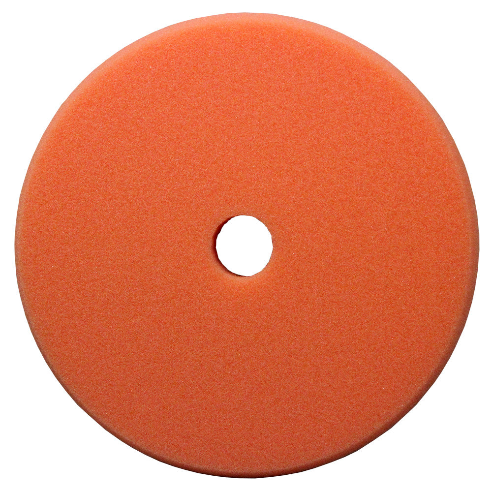 Presta PACE Orange Foam Medium Cut Pad - 6.5" - Deckhand Marine Supply
