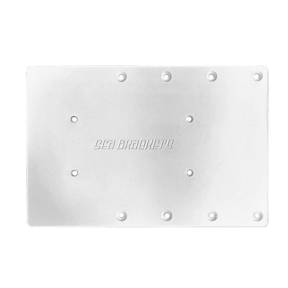 Sea Brackets 12" Straight Trolling Motor Plate f/Garmin Force Kraken - Deckhand Marine Supply