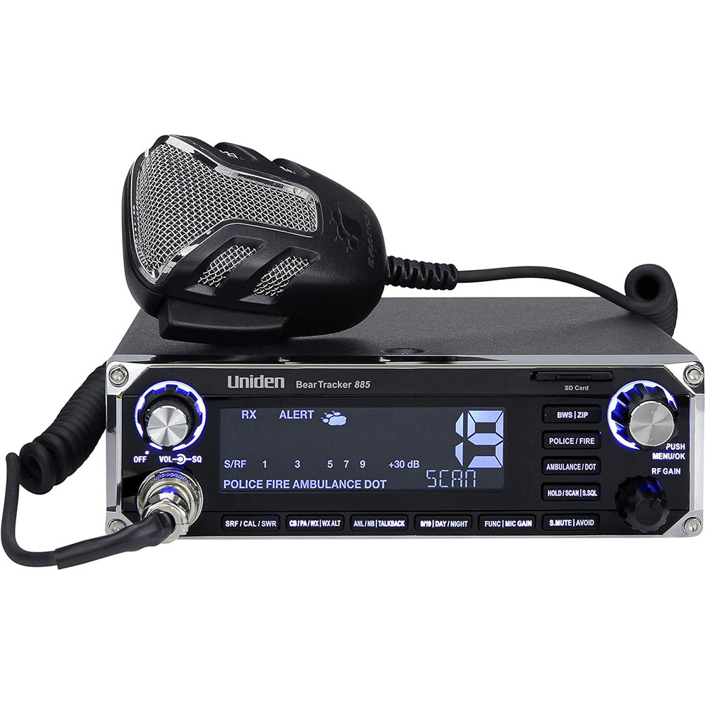 Uniden BearTracker 885 Hybrid CB Radio - Deckhand Marine Supply