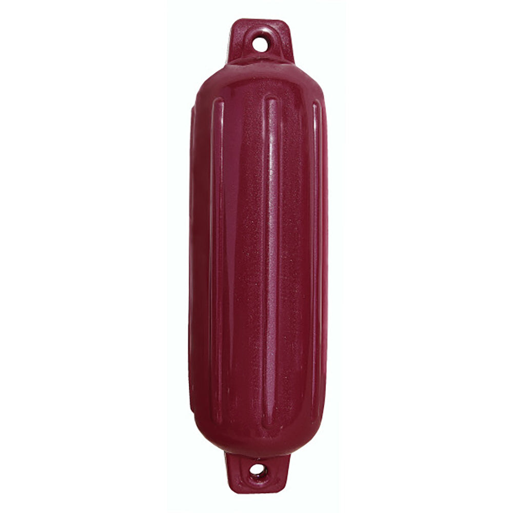 Taylor Made Storm Gard 5.5" x 20" Inflatable Vinyl Fender - Burgundy - Deckhand Marine Supply