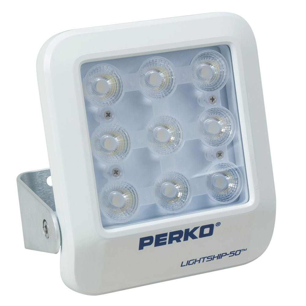 Perko Lightship 50 LED High Performance Floodlight - 12/24V - White - Deckhand Marine Supply