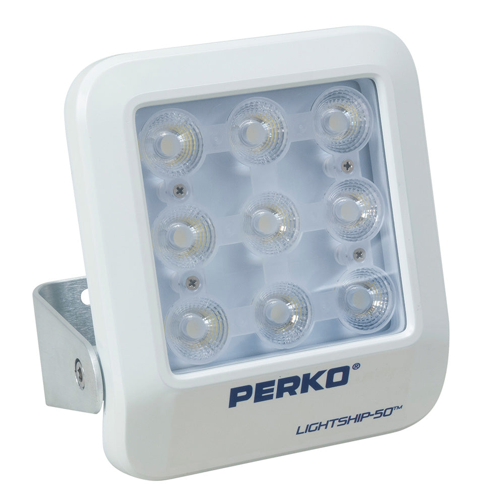 Perko Lightship 50 LED High Performance Spotlight - 12/24V - White - Deckhand Marine Supply