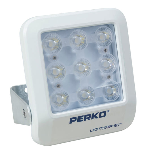 Perko Lightship 50 LED High Performance Spotlight - 12/24V - White - Deckhand Marine Supply