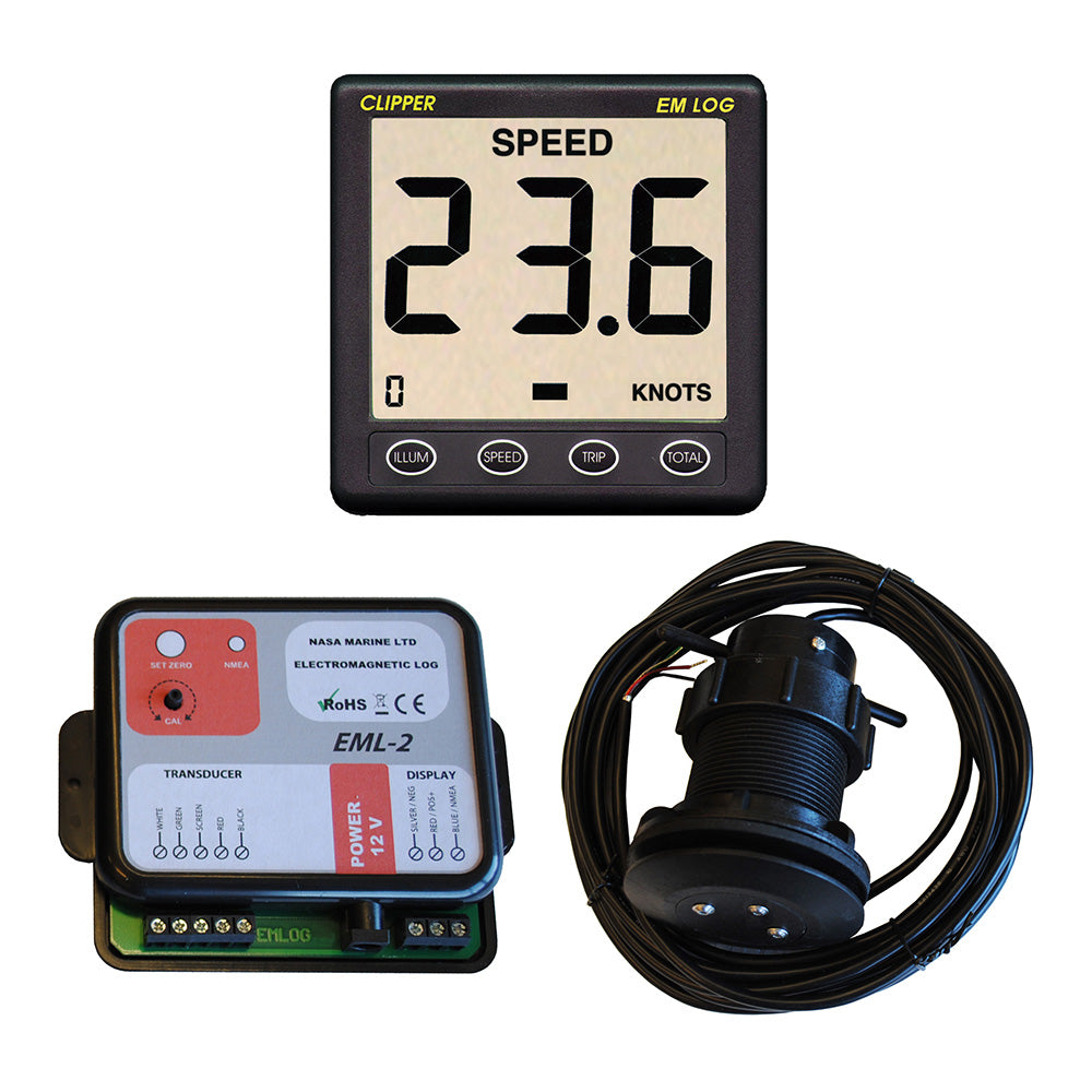 Clipper Electromagnetic 2 Speed Log Display Data Box Electromagnetic Log - Deckhand Marine Supply