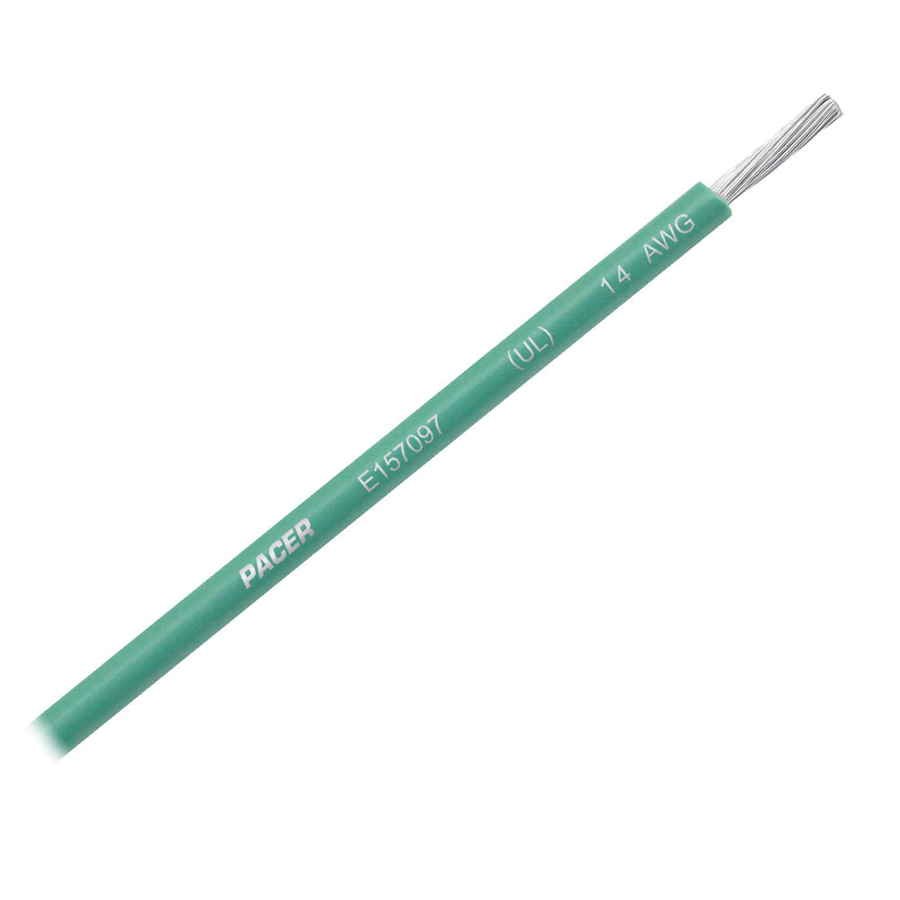 Pacer Green 14 AWG Primary Wire - 25' - Deckhand Marine Supply
