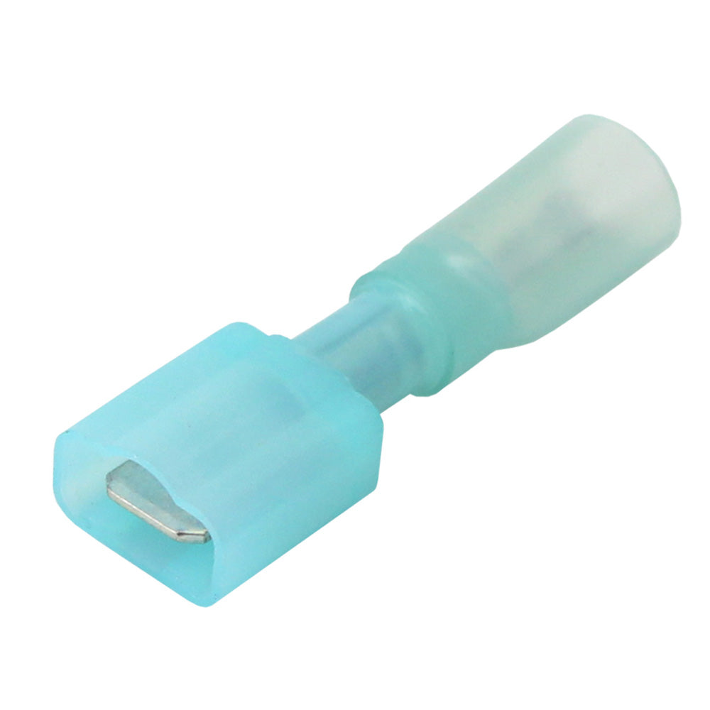 Pacer 16-14 AWG Fully-Insulated Male Disconnect Terminal - Blue - 100 Pack - Deckhand Marine Supply