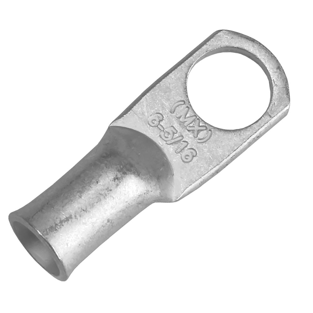 Pacer Tinned Lug 6 AWG - 5/16" Stud Size - 10 Pack - Deckhand Marine Supply