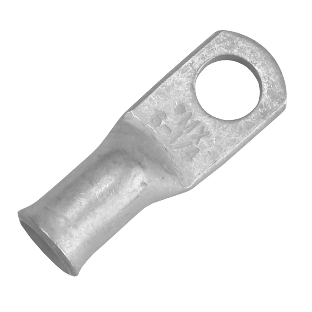 Pacer Tinned Lug 6 AWG - 1/4" Stud Size - 10 Pack - Deckhand Marine Supply