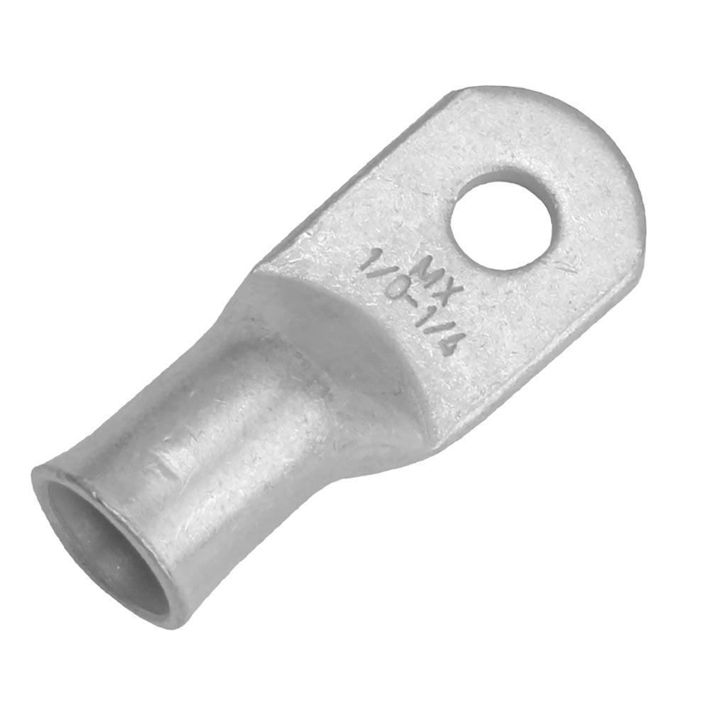 Pacer Tinned Lug 1/0 AWG - 1/4" Stud Size - 10 Pack - Deckhand Marine Supply