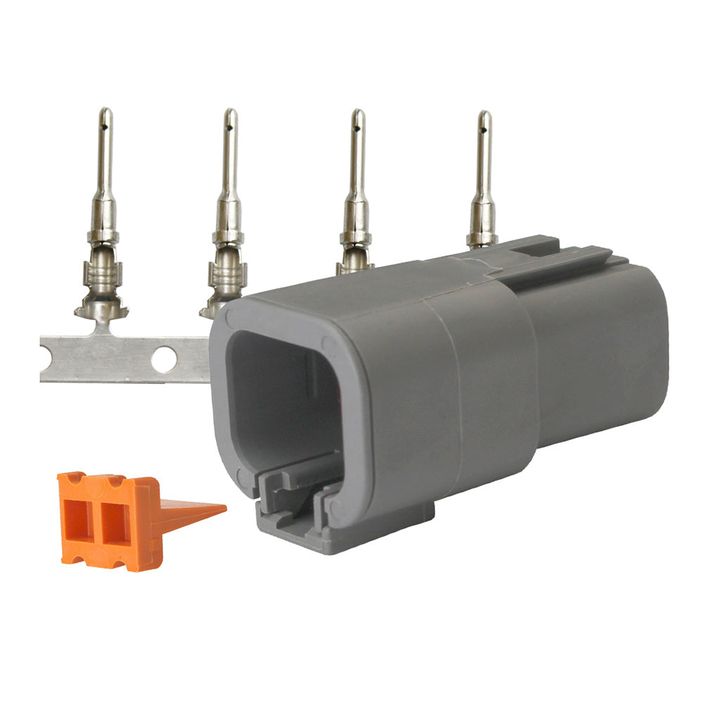 Pacer DTP Deutsch Receptacle Repair Kit - 14-12 AWG (4 Position) - Deckhand Marine Supply