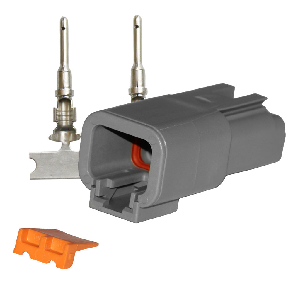 Pacer DTP Deutsch Receptacle Repair Kit - 14-12 AWG (2 Position) - Deckhand Marine Supply