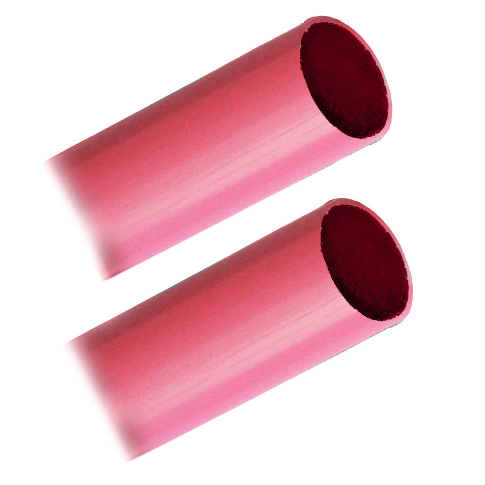 Pacer Battery Cable Heavy Wall Heat Shrink Tubing - 1" x 12" - Red (2-Pieces) - Deckhand Marine Supply