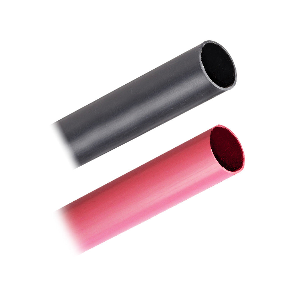 Pacer Battery Cable Heavy Wall Heat Shrink Tubing - 3/4" x 3" - Black/Red (2-Pieces Combo Pack) - Deckhand Marine Supply