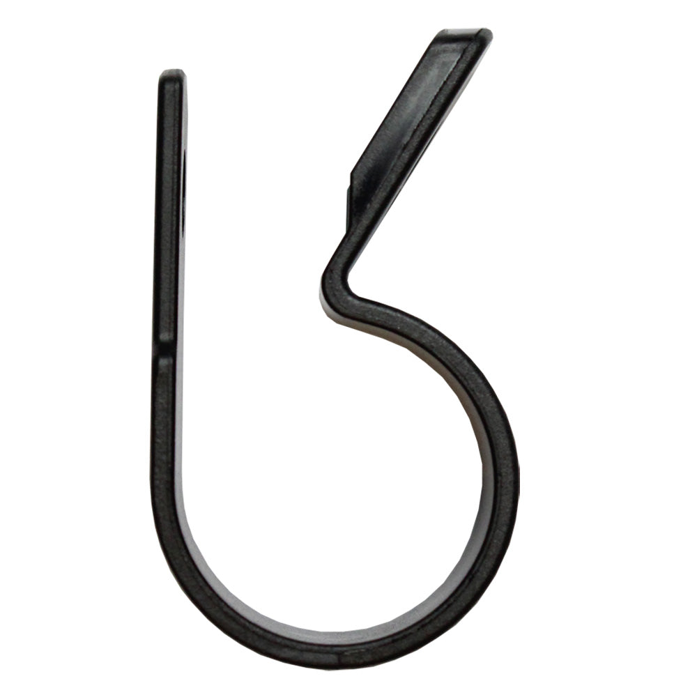 Pacer UV Resistant Nylon C-Clamps - 5/8" - Black - 25 Pack - Deckhand Marine Supply