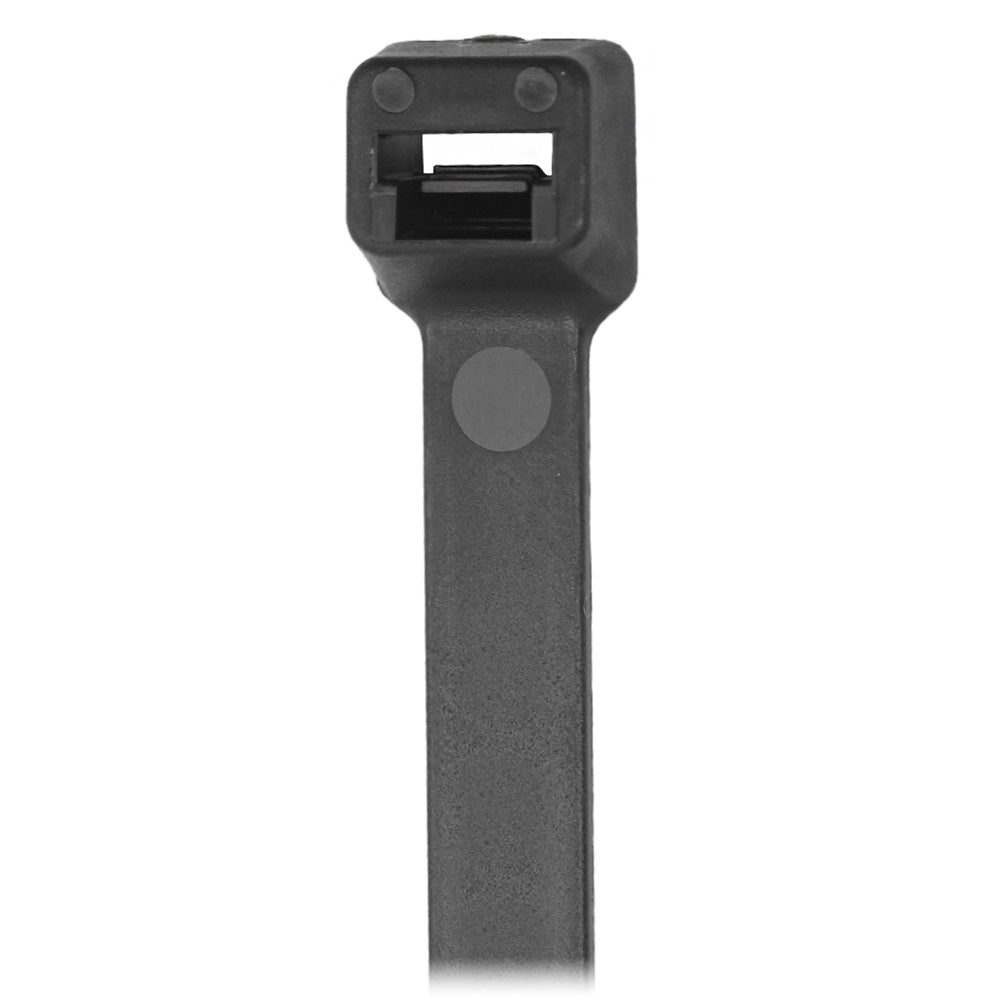 Pacer 11" Cable Tie - Black - 50lb Tensile Strength - 3" Bundle Diameter - 100 Piece Bag - Deckhand Marine Supply