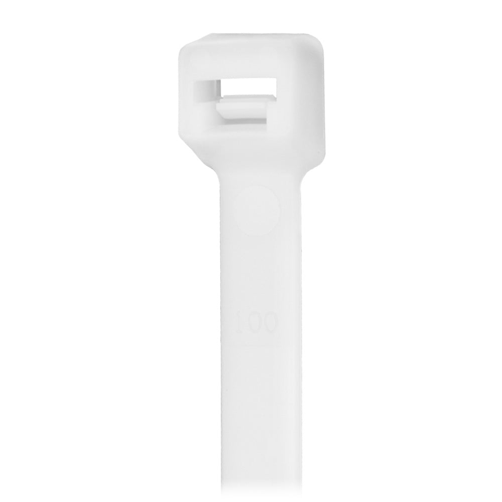 Pacer 6" Cable Tie - Natural Color - 30-40lb Tensile Strength - 1.5" Bundle Diameter - 100 Piece Bag - Deckhand Marine Supply