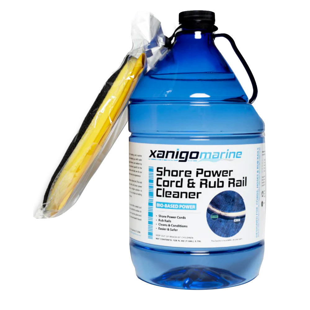 Xanigo Marine Shore Power Cord  Rub Rail Cleaner w/Glove - 1 Gallon - Deckhand Marine Supply