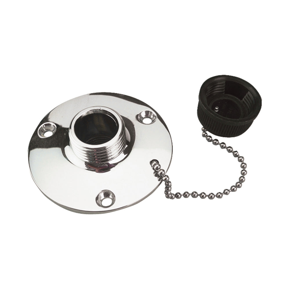 Sea-Dog Washdown Water Outlet - Chrome Plated Brass - Deckhand Marine Supply