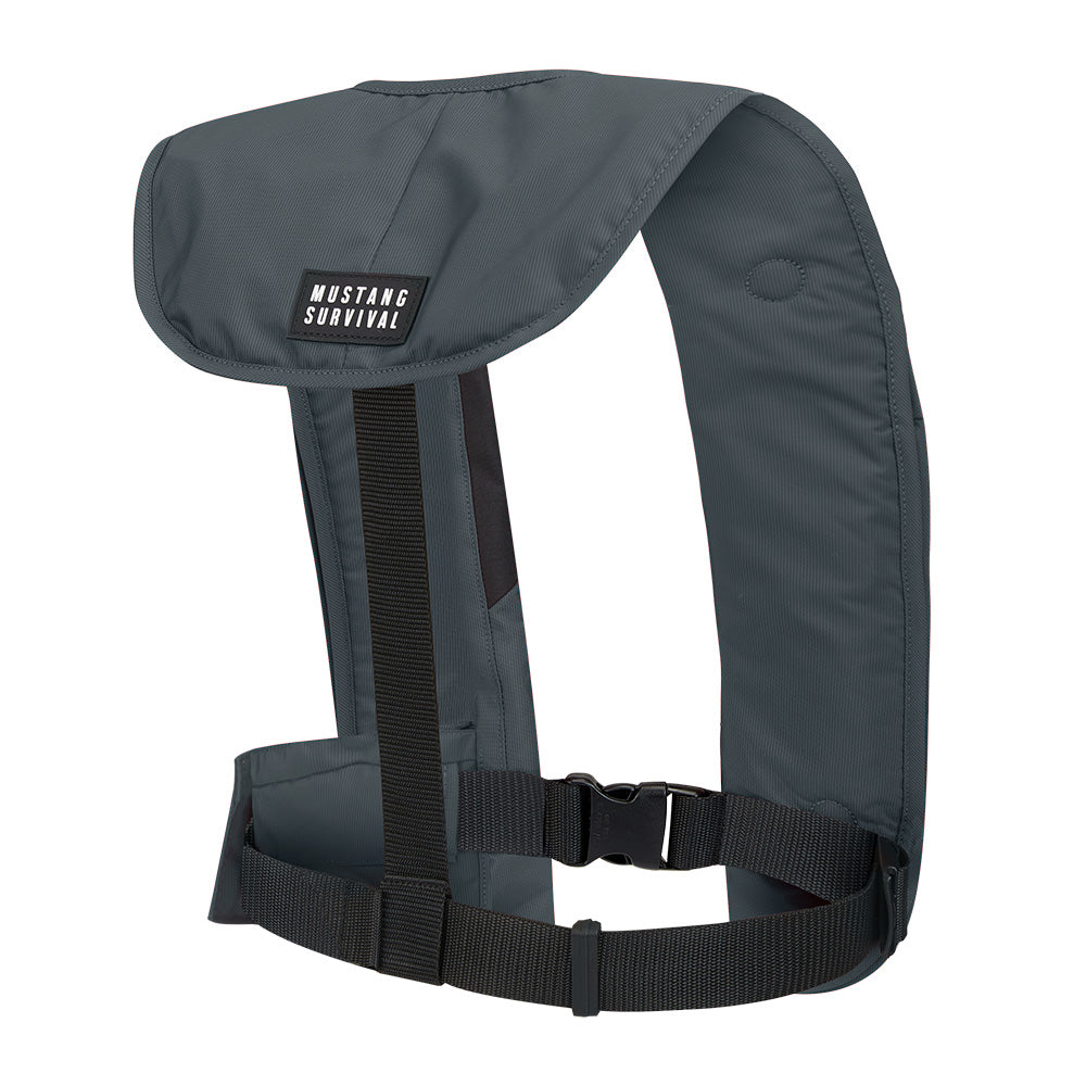 Mustang MIT 150 Convertible A/M Inflatable PFD - Admiral Grey - Deckhand Marine Supply