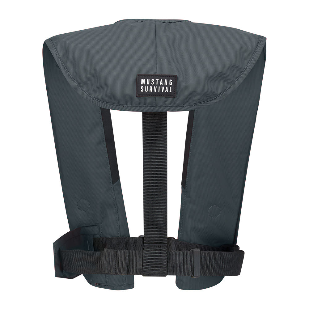 Mustang MIT 150 Convertible A/M Inflatable PFD - Admiral Grey - Deckhand Marine Supply