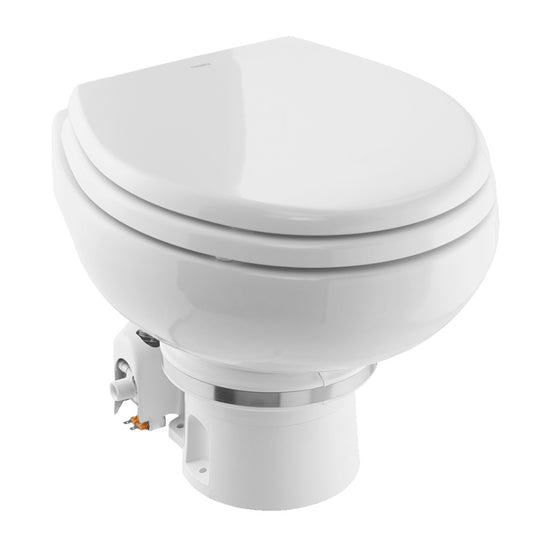 Dometic MasterFlush MF 7120 - White - Electric Macerating Toilet w/Orbit Base  Slow Close Seat - Freshwater - 12V - Deckhand Marine Supply