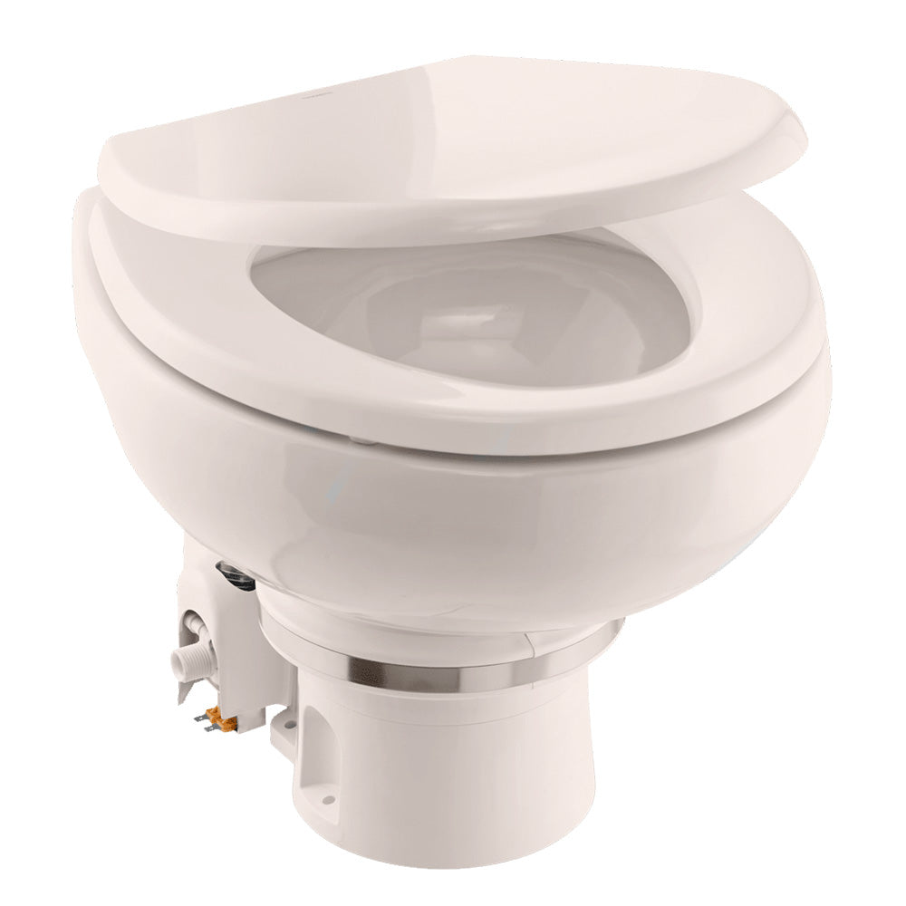 Dometic MasterFlush MF 7120 - Bone - Electric Macerating Toilet w/Orbit Base  Slow Close Seat - Freshwater - 12V - Deckhand Marine Supply