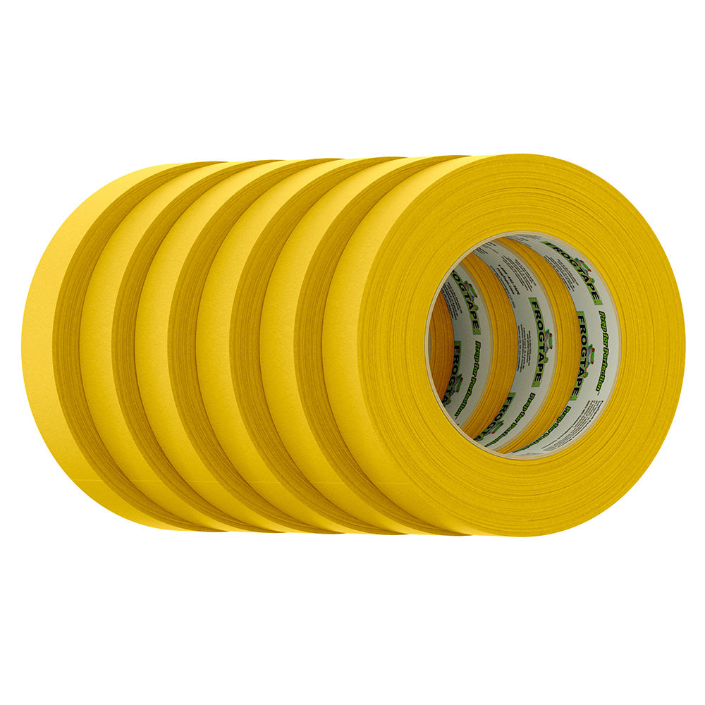 FrogTape CP 225 Medium-High Adhesion Masking Tape - 24MM x 55M x 12-Pack - Gold - Rated f/225F - Deckhand Marine Supply