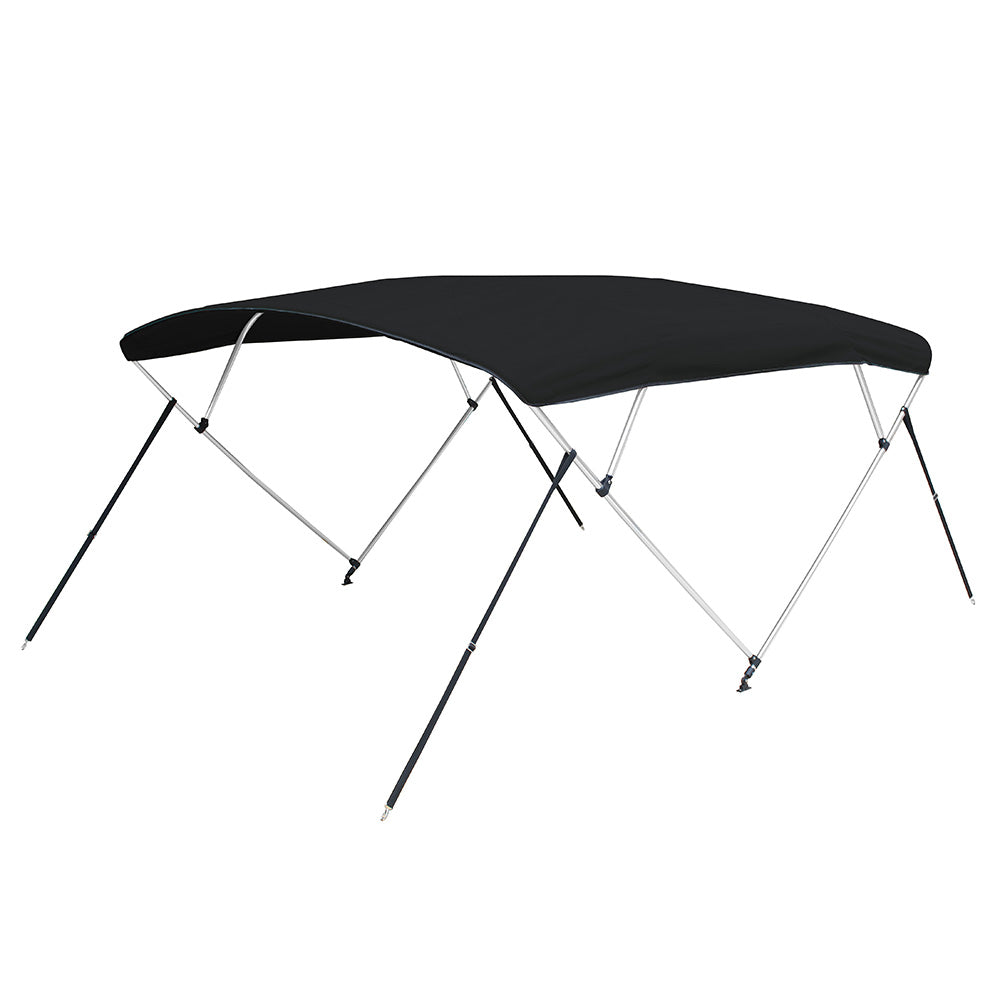 Carver 3 Bow 5487U Bimini Top with Boot - Black Acrylic - Deckhand Marine Supply