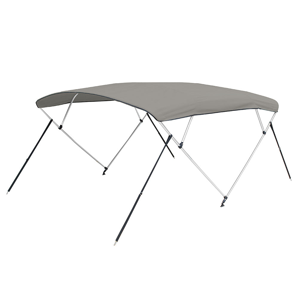Carver 3 Bow 5487U Bimini Top with Boot - Cadet Grey Acrylic - Deckhand Marine Supply