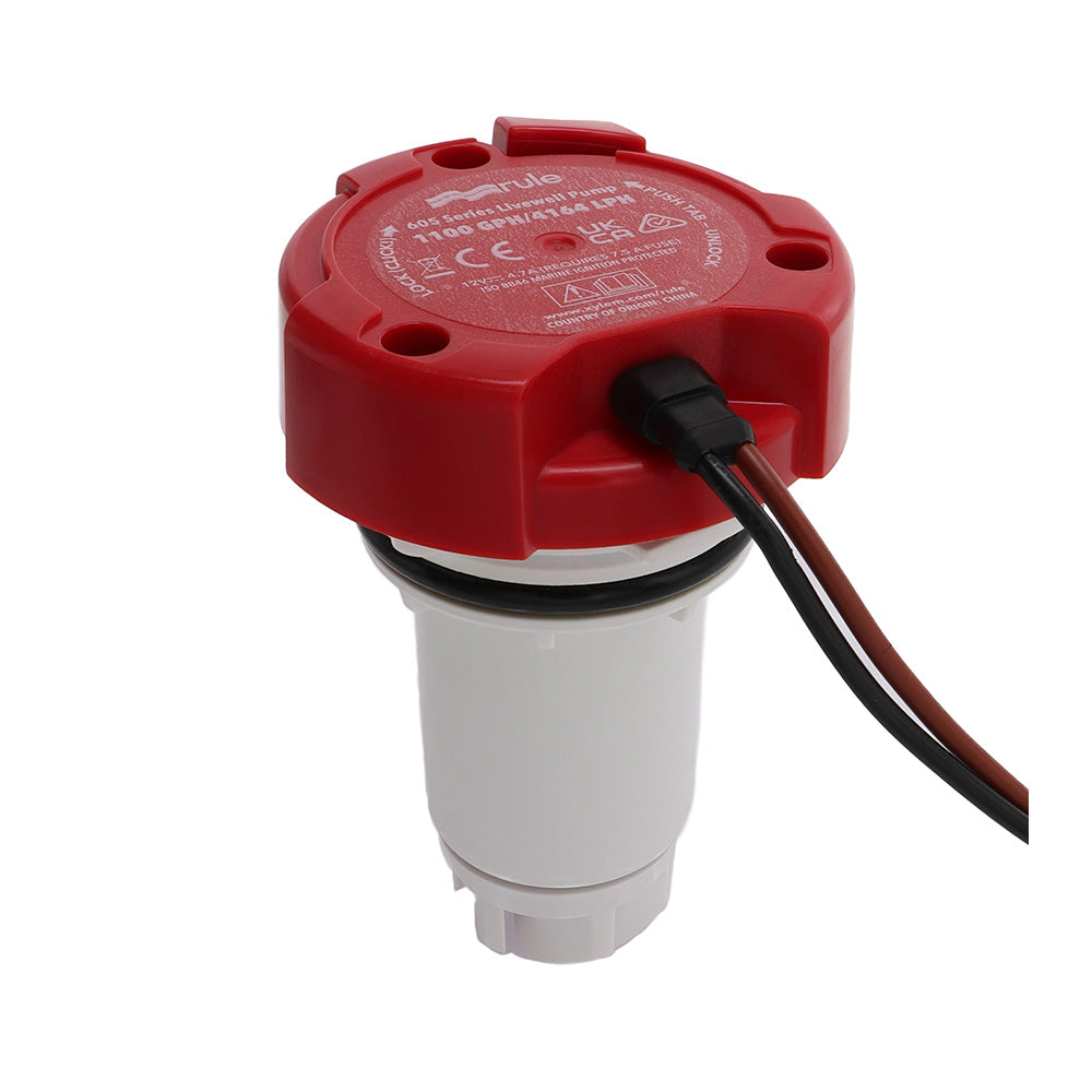 Rule 1100 GPH Livewell Pump Replacement Motor Cartridge - Deckhand Marine Supply