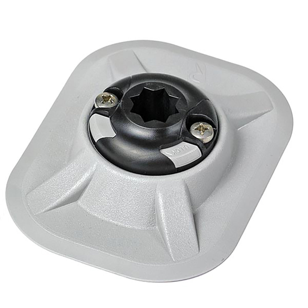 RAILBLAZA RibPort Base w/3M Backing - Grey - Deckhand Marine Supply