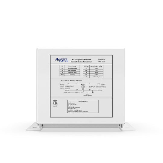 ASEA Power Systems 3.6 kVA Isolation Transformer - Deckhand Marine Supply