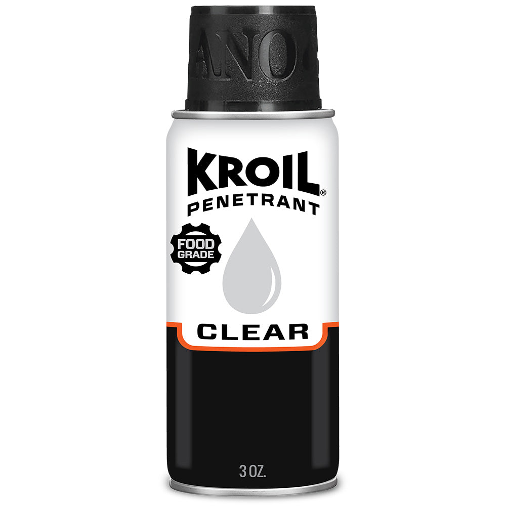 Kroil Clear Food Grade Penetrating Oil - Aerosol - 3oz Can - Deckhand Marine Supply