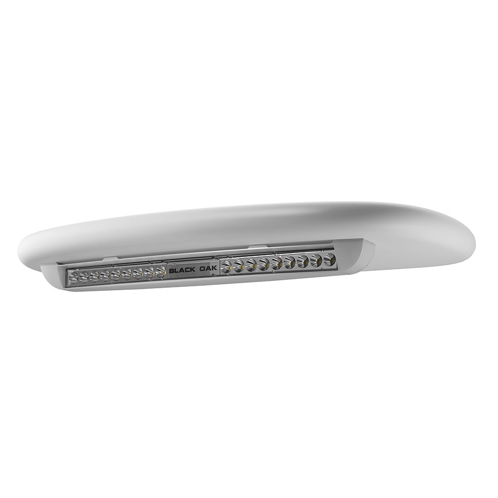 Black Oak Low Profile Marine Bar - Spot - Undermount - White - Deckhand Marine Supply