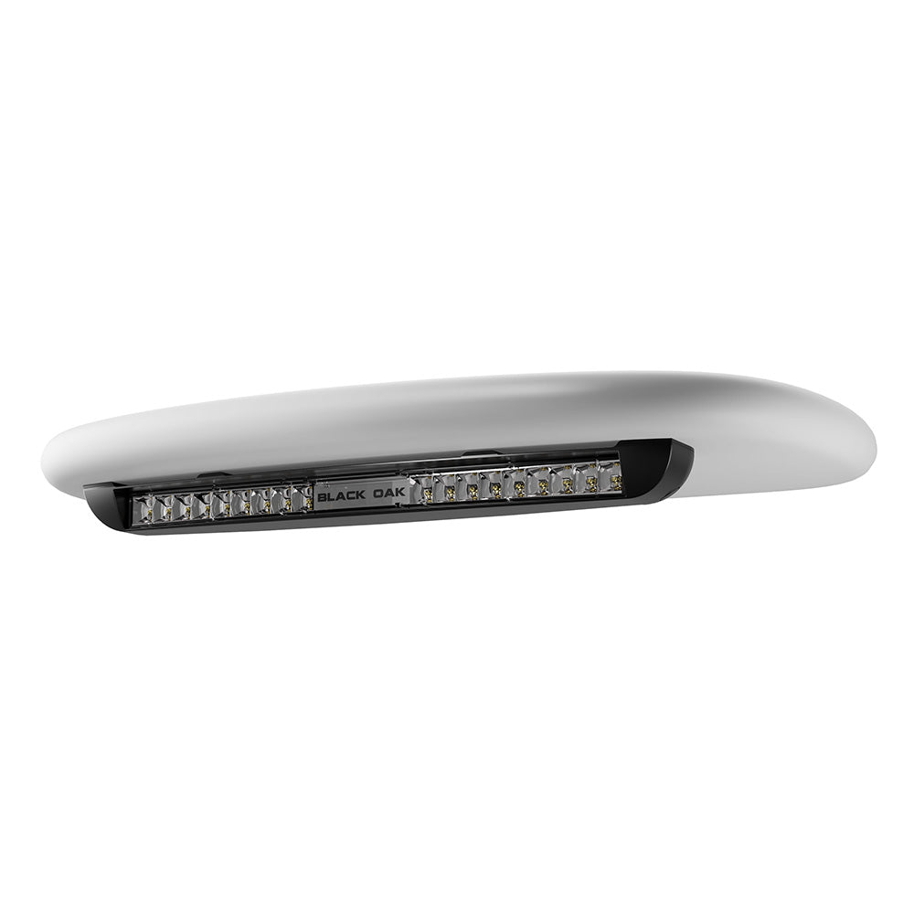Black Oak Low Profile Marine Bar - Flood - Undermount - Black - Deckhand Marine Supply