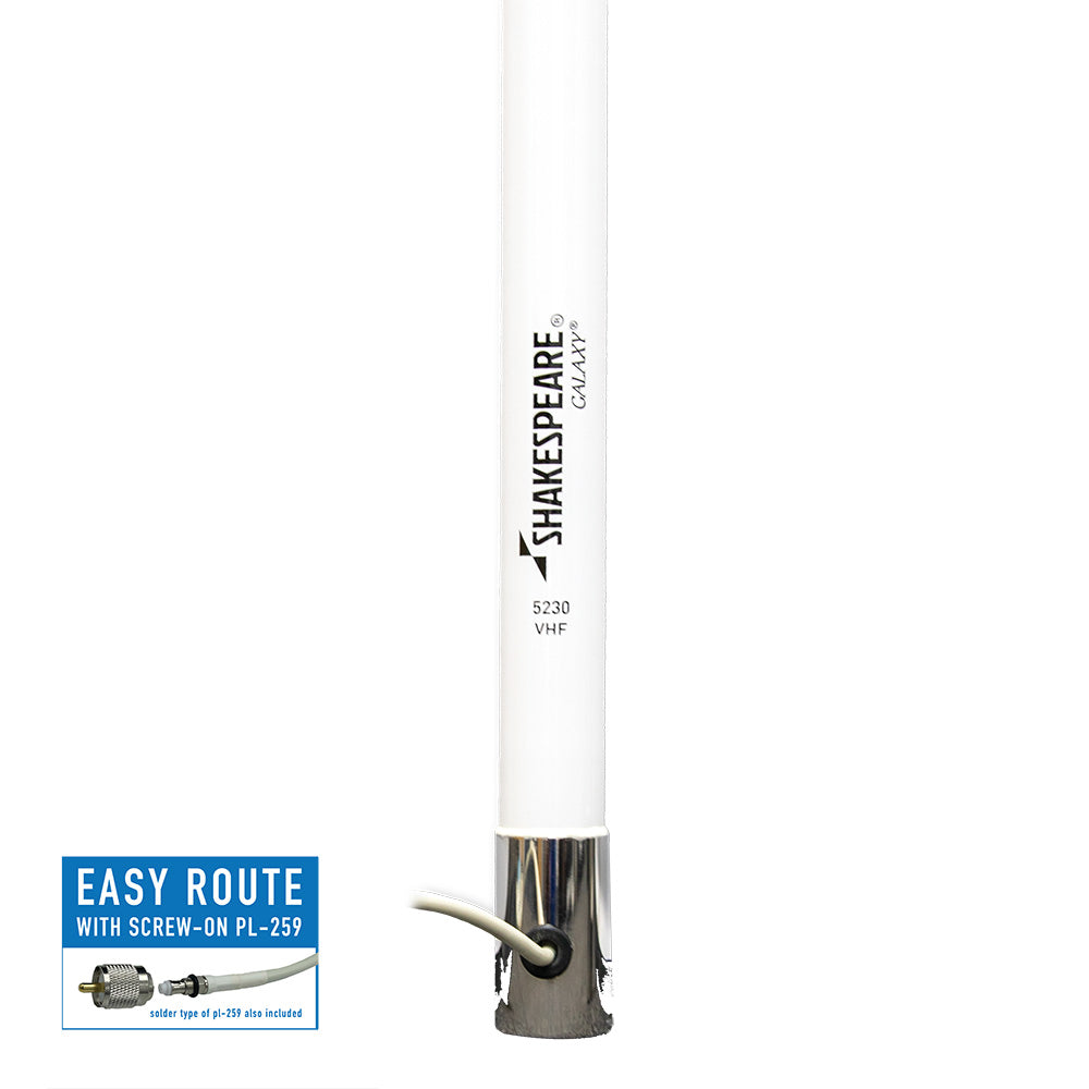 Shakespeare Galaxy 5230 14' VHF Antenna - 8dB Gain - Deckhand Marine Supply