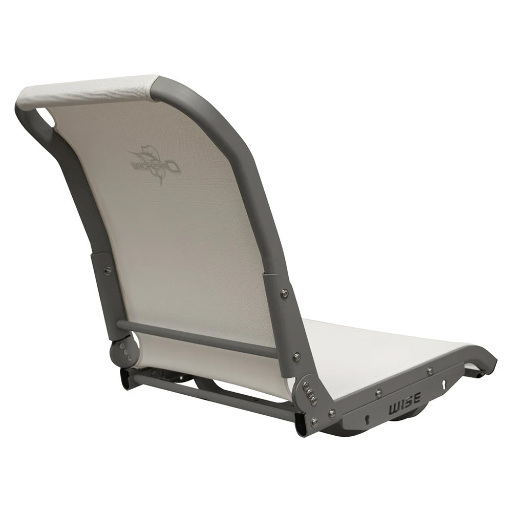 Wise 3374 Aero X Cool-Ride Mesh Mid-Back Boat Seat - White - Deckhand Marine Supply
